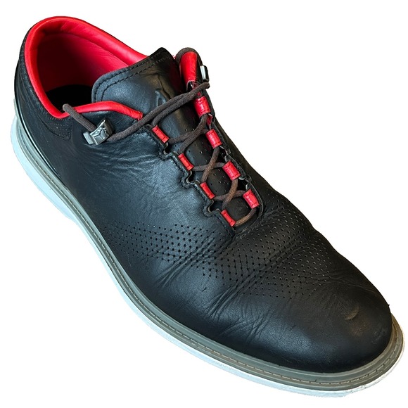 Nike Other - Nike Jordan ADG 4 Golf Shoes Black Leather Mens 12 UK‎ 11 EU 46